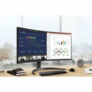Monitor LCD LG 34BQ65VA-B 863,6 mm (34") Classe UW-QHD Schermo curvo - 21:9 - 86,4 cm (34") Viewable - Vertical Alignment 