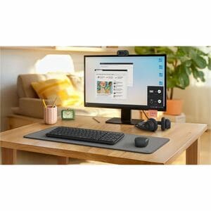 Logitech K250 Keyboard - Compact - Wireless Connectivity - Czech - Graphite - Bluetooth - 10 m - On/Off Switch Hot Key(s) 