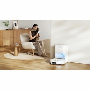 Xiaomi H50 Pro Bagless Robot Vacuum Cleaner - White - 280 mL Dust Capacity - Brush, Mop Pad - Carpet - Battery, AC Supply 