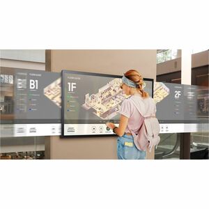 Samsung QM55B-T 1397 mm LCD Digital Signage Display - 24 Hours/7 Days Operation - Vertical Alignment (VA) - Touchscreen - 