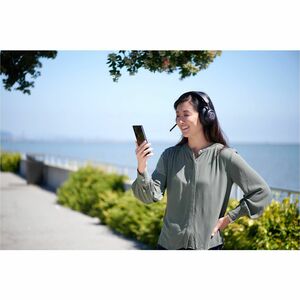 ACCO H3000 Kabellos Über das Ohr, Kopfbügel Stereo Headset - Schwarz - Microsoft-Teams-Zertifizierung - Google Assistant, 