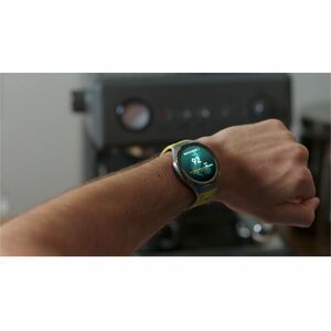 Huawei WATCH GT 7 Pro Smart Watch - Yellow Band Color - Titanium Alloy Case Material - Fluoroelastomer Band Material - Acc
