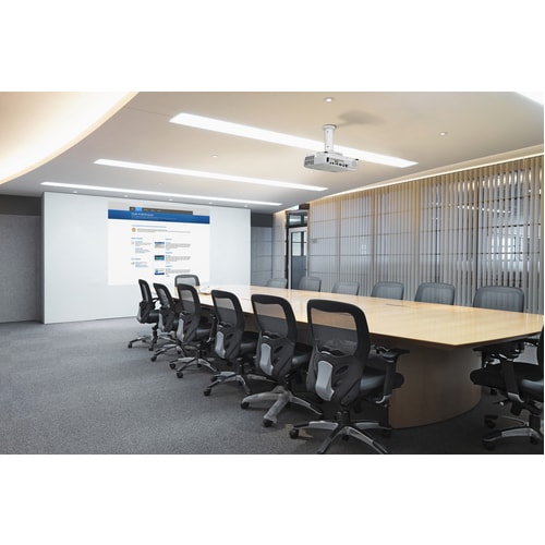 Neomounts Neomounts Pro Ceiling Mount for Projector - White - Height Adjustable - 15 kg Load Capacity