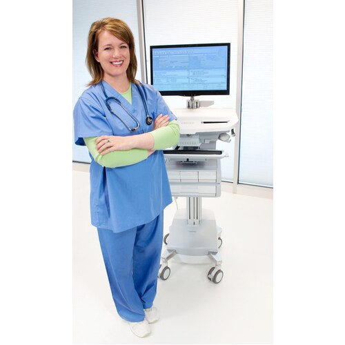 Ergotron StyleView SV44 Height Adjustable Display Stand - Up to 24" (60.96 cm) Screen Support - 14.97 kg Load Capacity - 1