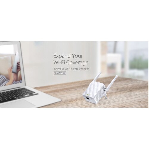 TP-Link TL-WA855RE IEEE 802.11b/g 300 Mbit/s Drahtloser Range-Extender - 2,48 GHz - 2 x Externe Antenne(n) - Extern - 1 x 