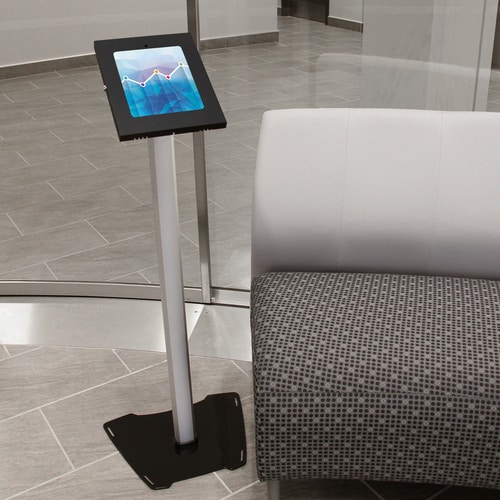 StarTech.com iPad Floor Stand - Metal - for 9.7" iPad - Secure - Fixed Height - Lockable - iPad Kiosk Box - Tablet Floor S