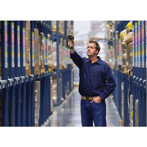 Zebra LI3608-SR Handheld Barcode Scanner - Cable Connectivity - Industrial Green - 1D - Standard Range - Imager