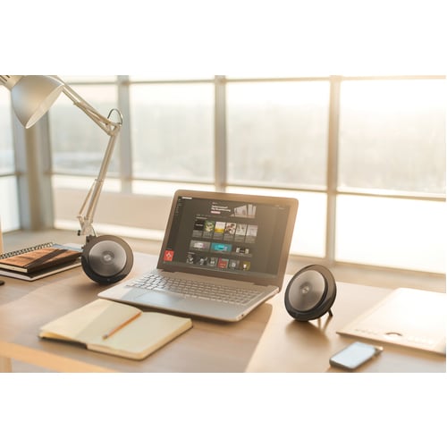 Jabra Speak 710-UC Wired/Wireless Bluetooth Speakerphone - Skype for Business - 6 Meeting Persons Capacity - Omni-directio