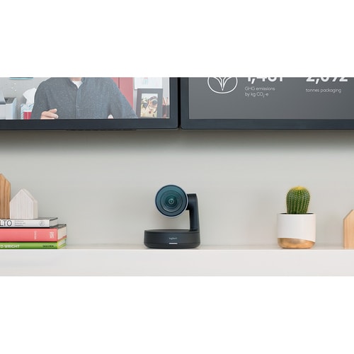Caméra de Vidéoconférence Logitech - 13 Mégapixels - 60 fps - Noir mat, Gris ardoise - USB 3.0 - Vidéo 3840 x 2160 - Autof
