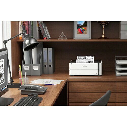 Epson ET-M1170 Desktop Inkjet Printer - Monochrome - 39 ppm Mono - 1200 x 2400 dpi Print - Automatic Duplex Print - 250 Sh