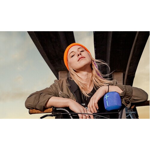 Ultimate Ears WONDER­BOOM 2 Portable Bluetooth Speaker System - Blue - Battery Rechargeable - USB - 1