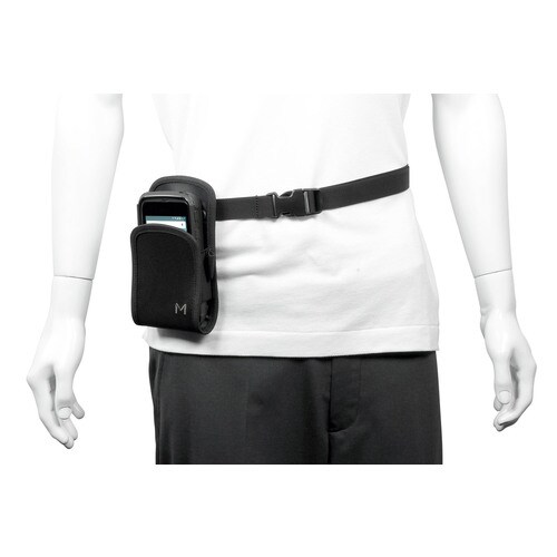 MOBILIS Carrying Case (Holster) Handheld Terminal, Smartphone, Tablet - Black - 1680D Polyester Body - Belt Strap - 180 mm