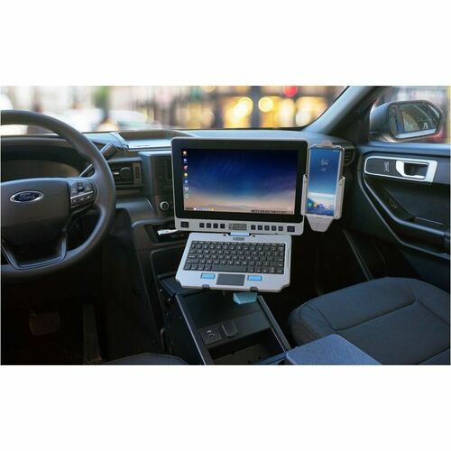 Gamber-Johnson Lite Rugged Keyboard - Cable Connectivity - USB Type A Interface - TouchPad - English (UK) - Silicon Rubber