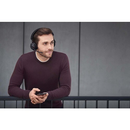 Jabra Evolve2 65 Wireless Over-the-head Stereo Headset - Black - Microsoft Teams Certification - Binaural - Supra-aural - 