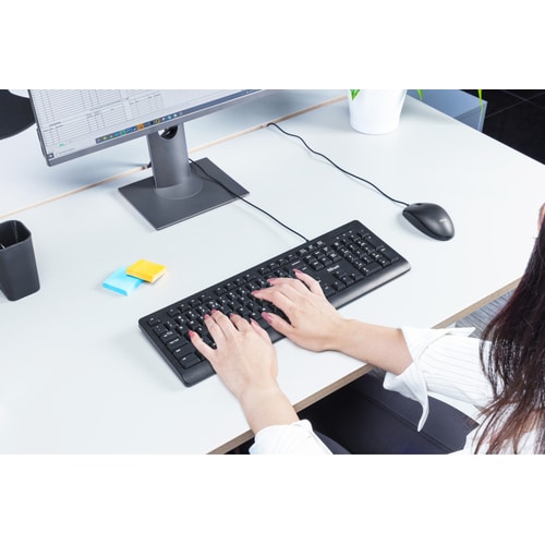 Trust TK-150 Keyboard - Cable Connectivity - USB 2.0 Type A Interface - Spanish - QWERTY Layout - Membrane Keyswitch - 104