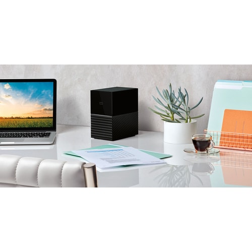 ""Système de stockage DAS WD My Book Duo WDBFBE0360JBK-EESN - 2 x Total de compartiments - 36 To HDD Bureau - 2 x Disque D