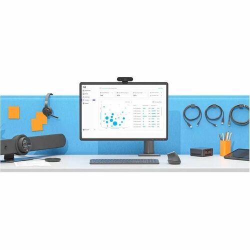 Caméra de Vidéoconférence Logitech Rally Bar - 30 fps - Graphite - USB 3.0 - Vidéo 3840 x 2160 - 3x Zoom Numérique - Micro