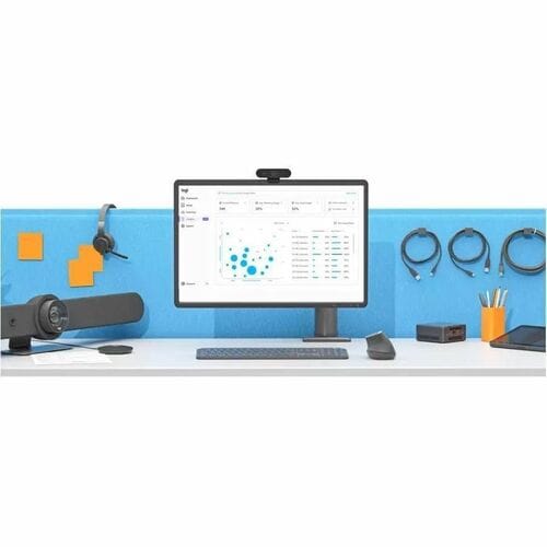 Telecamera per videoconferenze Logitech Rally Bar - 30 fps - Grafite - USB 3.0 - 3840 x 2160 Video - 3x Zoom Digitale - Mi