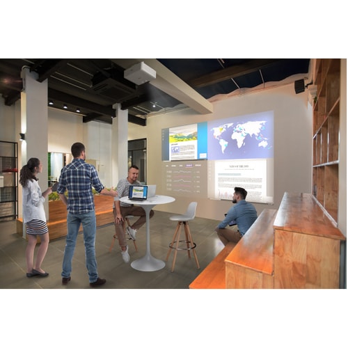 Epson EB-L530U 3LCD Projector - 16:10 - Ceiling Mountable, Wall Mountable, Desktop - White - 1920 x 1200 - Front, Ceiling 