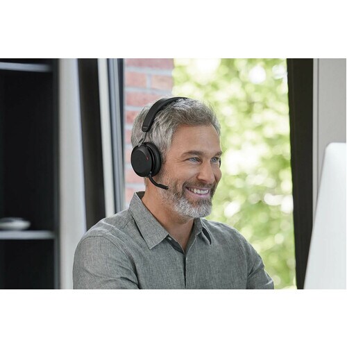 Cuffie Jabra Evolve2 75 Wireless On-ear Stereo - Nero - Binaural - Ear-cup - 3000 cm - Bluetooth - 20 Hz a 20 kHz - Tecnol