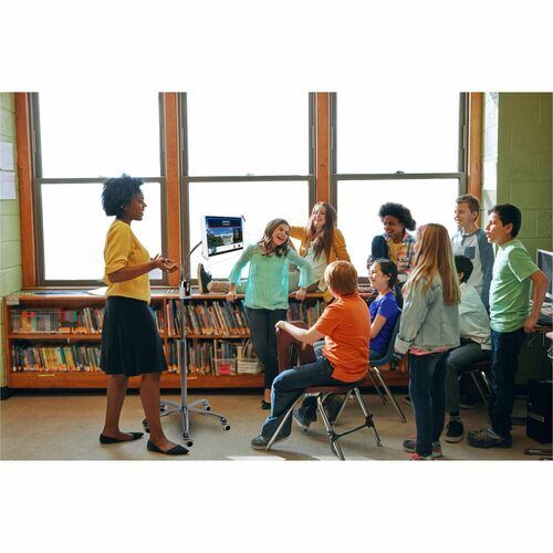 CTA Digital Height Adjustable Tablet PC Stand - Up to 33 cm (13") Screen Support - 147.3 cm Height - Floor Stand - Alumini