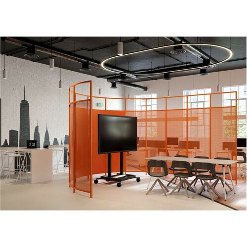 Vogel's Display Cart - 120 kg Load Capacity - 4 Casters - 100 mm Caster Size - Black