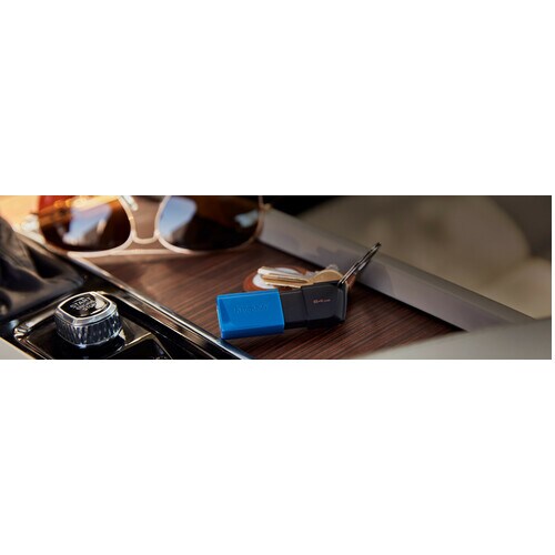 Kingston DataTraveler Exodia M DTXM 64 GB USB 3.2 (Gen. 1) Typ A Flash-Laufwerk - Schwarz, Blau - 1 Pack