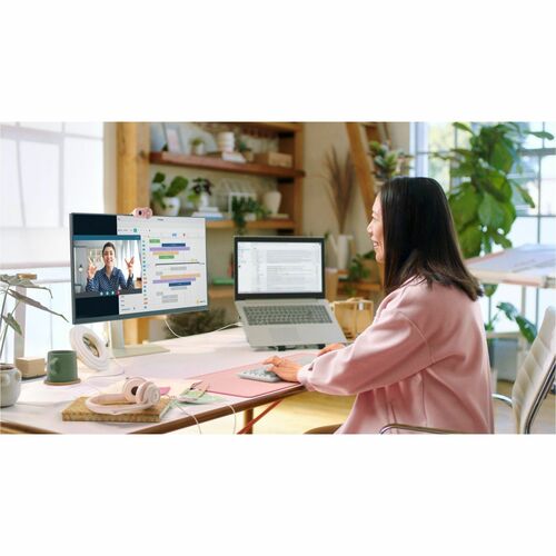 Logitech BRIO 100 Webcam - 2 Megapixel - 30 fps - Rose - USB Type A - Full HD - 1920 x 1080 Video - Fixed Focus - 58° Angl