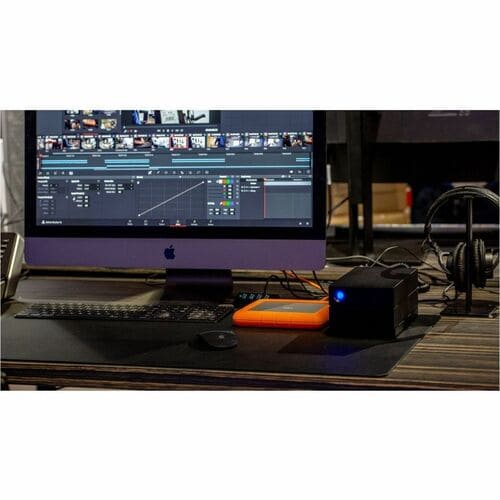 LaCie 2big Dock STLG48000400 2 x Total Bays DAS Storage System - 48 TB HDD - 48 TB Installed HDD Capacity - Thunderbolt 4 