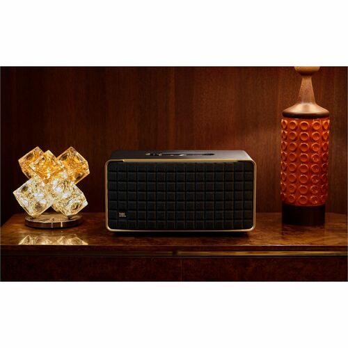 JBL Authentics 500 3.1 Bluetooth Smart Speaker - 270 W RMS - Alexa Supported - Gold, Black - Tabletop - 40 Hz to 20 kHz - 