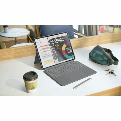 Cover tastiera Logitech Combo Touch per 27,9 cm (11") Apple iPad Air (5a generazione) iPad Air - Grigio - Resistente ai gr