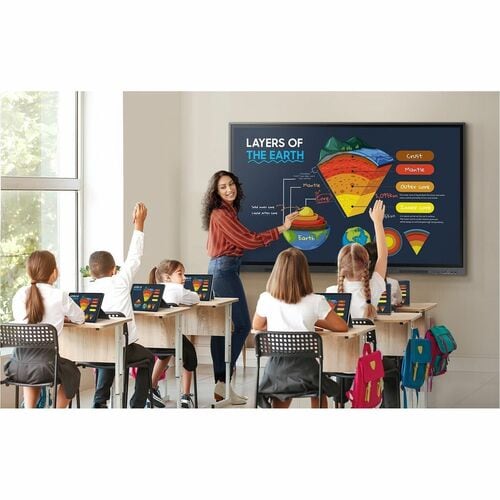 Samsung WA75D 1905 mm 4K UHD LCD Collaboration Display - Infrared (IrDA) - Touchscreen - 3840 x 2160 - 400 cd/m² - 1,200:1