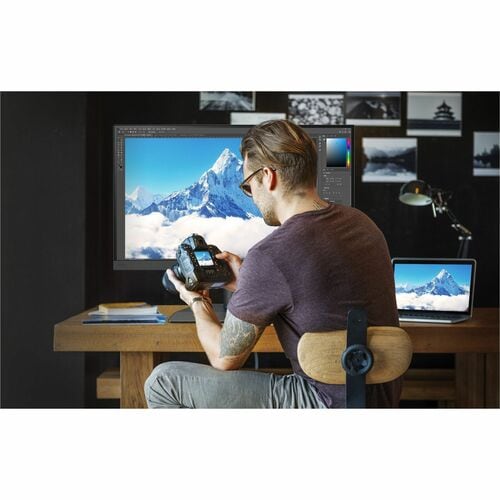 Monitor LED BenQ SW242Q 609,6 mm (24,0") Classe WQXGA - 16:10 - Grigio - 61,2 cm (24,1") Viewable - Tecnologia In-plane Sw