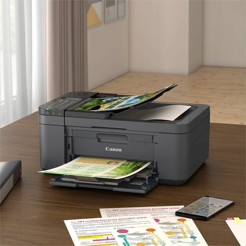 Canon PIXMA TR4756i Wired & Wireless Inkjet Multifunction Printer - Colour - Black - Printer/Copier/Scanner/Fax/Cloud - 48