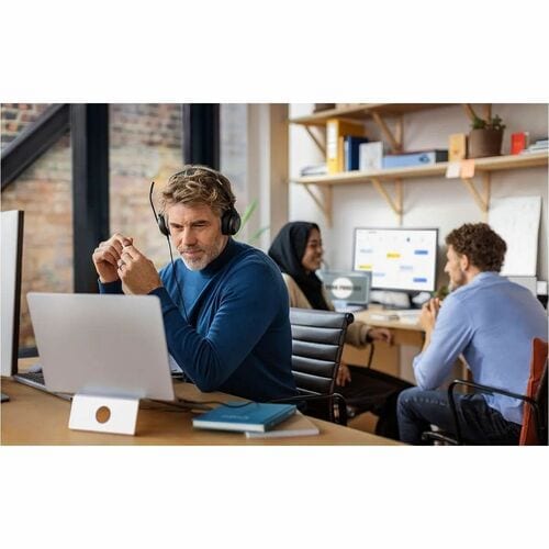 Jabra Evolve2 50 Wired/Wireless On-ear Stereo Headset - Microsoft Teams Certification - Binaural - Supra-aural - 3000 cm -