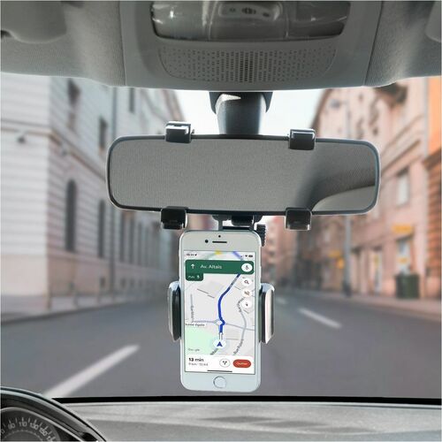 MOBILIS Smartphone, Car, Mobile Phone SmartPhone Holder - Horizontal/Vertical - Black - Adjustable, Adjustable Height, 360