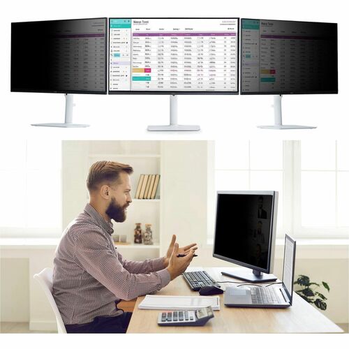 StarTech.com Plastic Anti-glare Privacy Screen Protector - Transparent - 1 - TAA Compliant - For 81.3 cm (32") Widescreen 