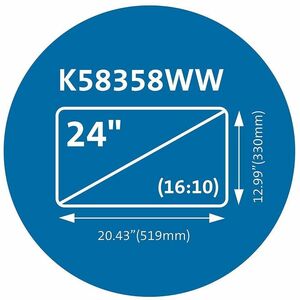 Kensington MagPro K58358WW Privacy Screen Filter - 1 Each - TAA Compliant - For 61 cm (24") Widescreen LCD Monitor - 16:10