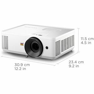 ViewSonic PA700W DLP Projector - 16:10 - Wall Mountable, Ceiling Mountable - White - 1280 x 800 - Front, Ceiling - 480i - 