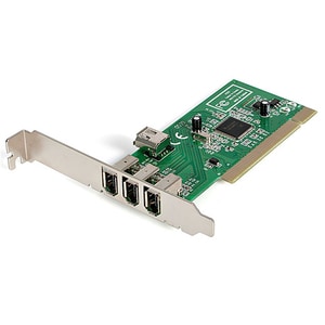 StarTech.com 4 Port IEEE-1394 FireWire PCI Card - 4 Total Firewire Port(s) - 4 Firewire 400 Port(s) - PC, Mac