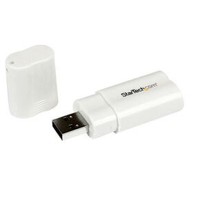 StarTech.com USB 2.0 to Audio Adapter - Sound card - stereo - Hi-Speed USB - 1 x Type A Male USB - 1 x Mini-phone Female A