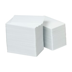 Zebra - Premier Plus - Carta PVC - 100 - Bianco - Bianco - Cloruro di polivinile (PVC) - 100 Confezione