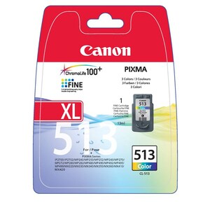 Canon CL-513 Original Inkjet Ink Cartridge - Cyan, Magenta, Yellow Pack - 349 Pages