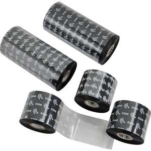 Ruban Zebra 02300BK08345 Transfert thermique, Impression thermique directe - Noir - 12 / Boîte