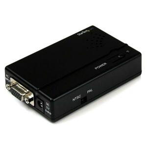 StarTech.com High Resolution VGA to Composite (RCA) or S-Video Converter - PC to TV - VGA - NTSC