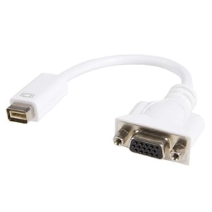 StarTech.com Mini DVI to VGA Video Cable Adapter for Macbooks and iMacs - 1 x Mini-DVI Male Video - 1 x HD-15 Female - White