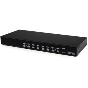StarTech.com 8 Port 1U Rackmount USB KVM Switch with OSD - 8 x 1 - 8 x HD-15 Keyboard/Mouse/Video - 1U - Rack-mountable