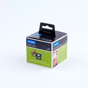 Dymo 99014 Name Badge Label - 101 mm Width x 54 mm Length - Rectangle - Thermal Transfer - White - 220 / Roll - 220 Total 