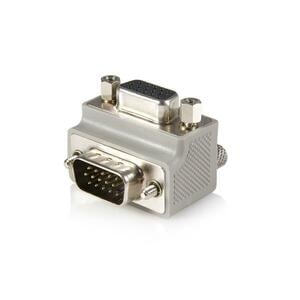 StarTech.com VGA adapter cable - Type 1 - right angle VGA (m) - VGA (f) - M/F - VGA adapter - HD-15 (M) to HD-15 (F) - gray