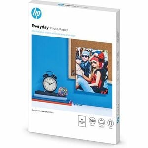HP Everyday Jato de tinta Papel fotográfico - A4 - 210 mm x 297 mm - 200 g/m² Grammage - Brilhante, Texturizado - 100 Plan